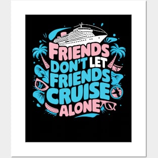 Squad Matching Cruise Ship Funny Friends Cruise Vacation Posters and Art
